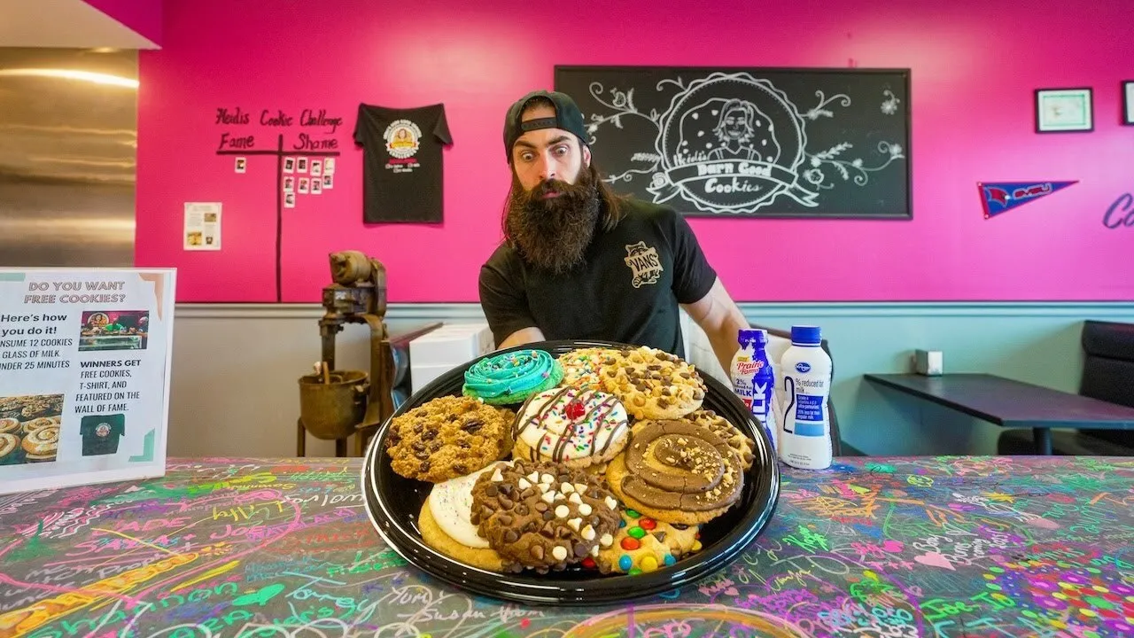 Thumbnail for the Cookies & Milk Challenge at Heidi's Darn Good Cookies video
