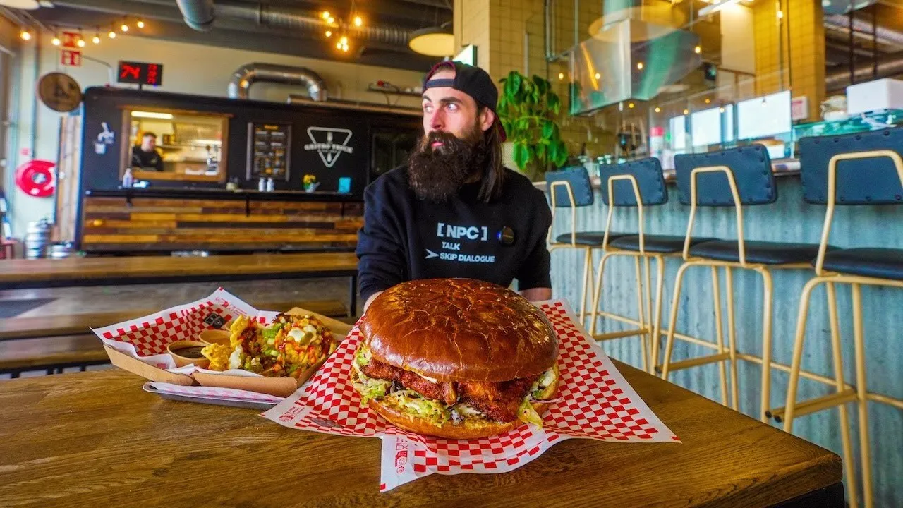 Thumbnail for the Viking Burger Challenge at The Gastro Truck video
