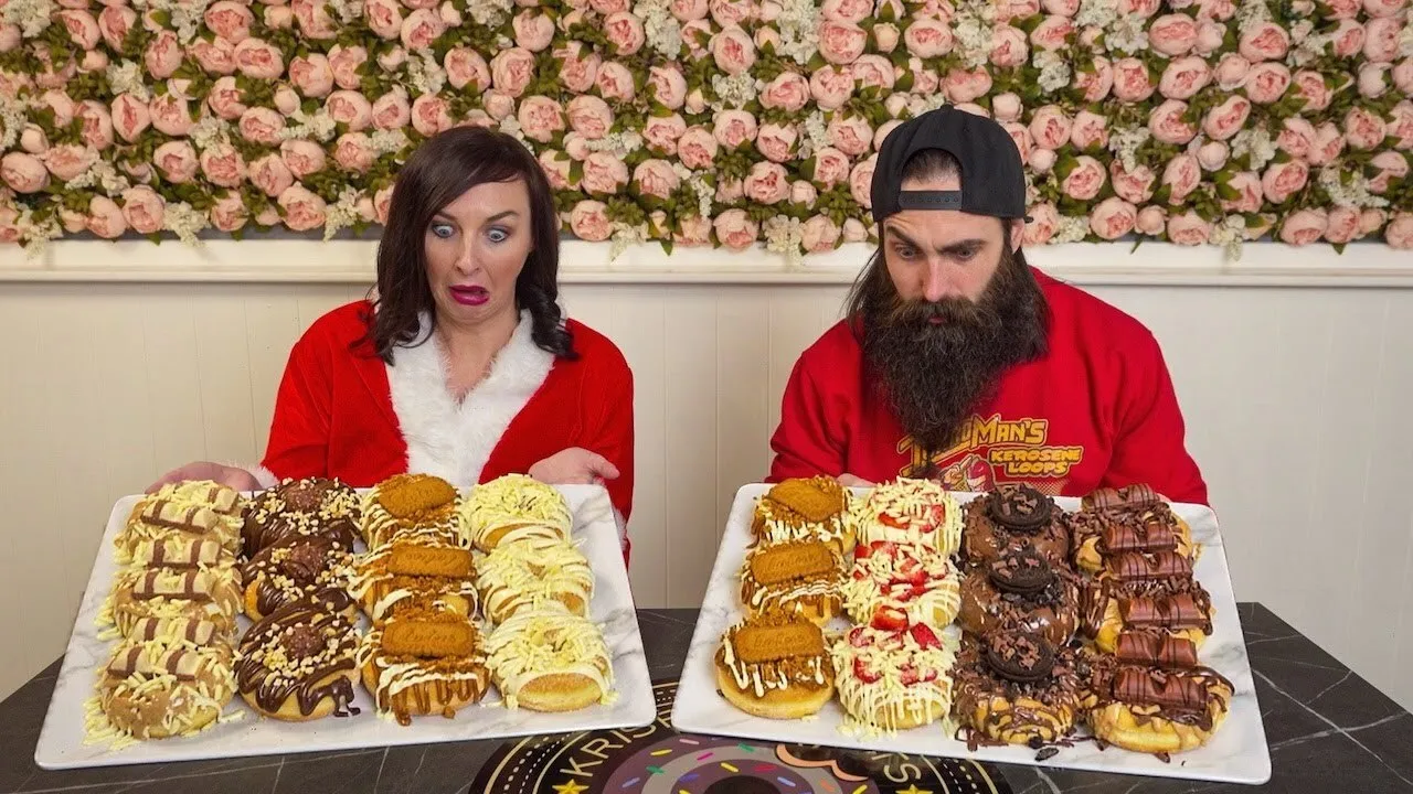 Thumbnail for the Donut Challenge at Krispy Treats video