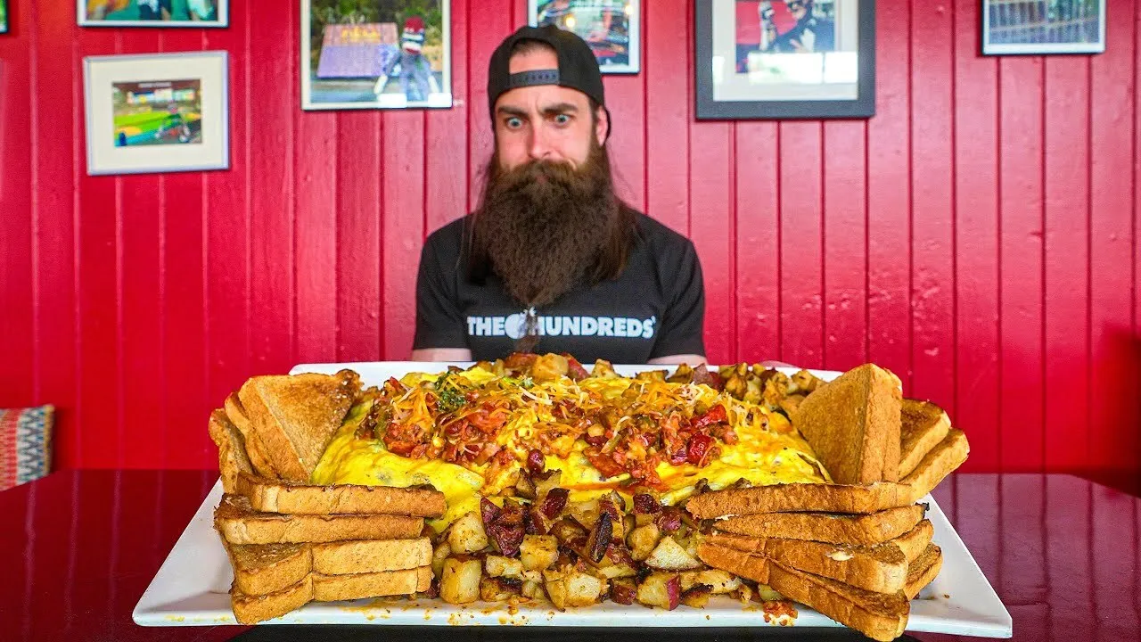 Thumbnail for the King Kong Omelette Challenge at The Hungry Monkey video