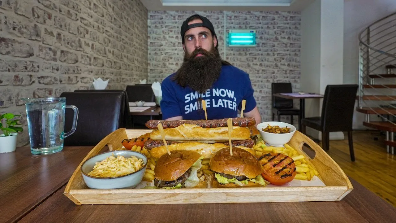 Thumbnail for the Man vs. Food Challenge at Celia's Kitchen video