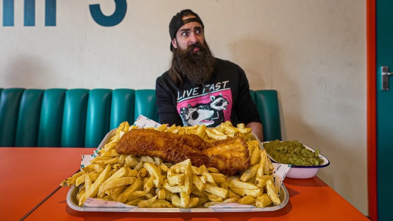 Thumbnail for the Mighty Chippy Challenge at Eric's Fish & Chips video