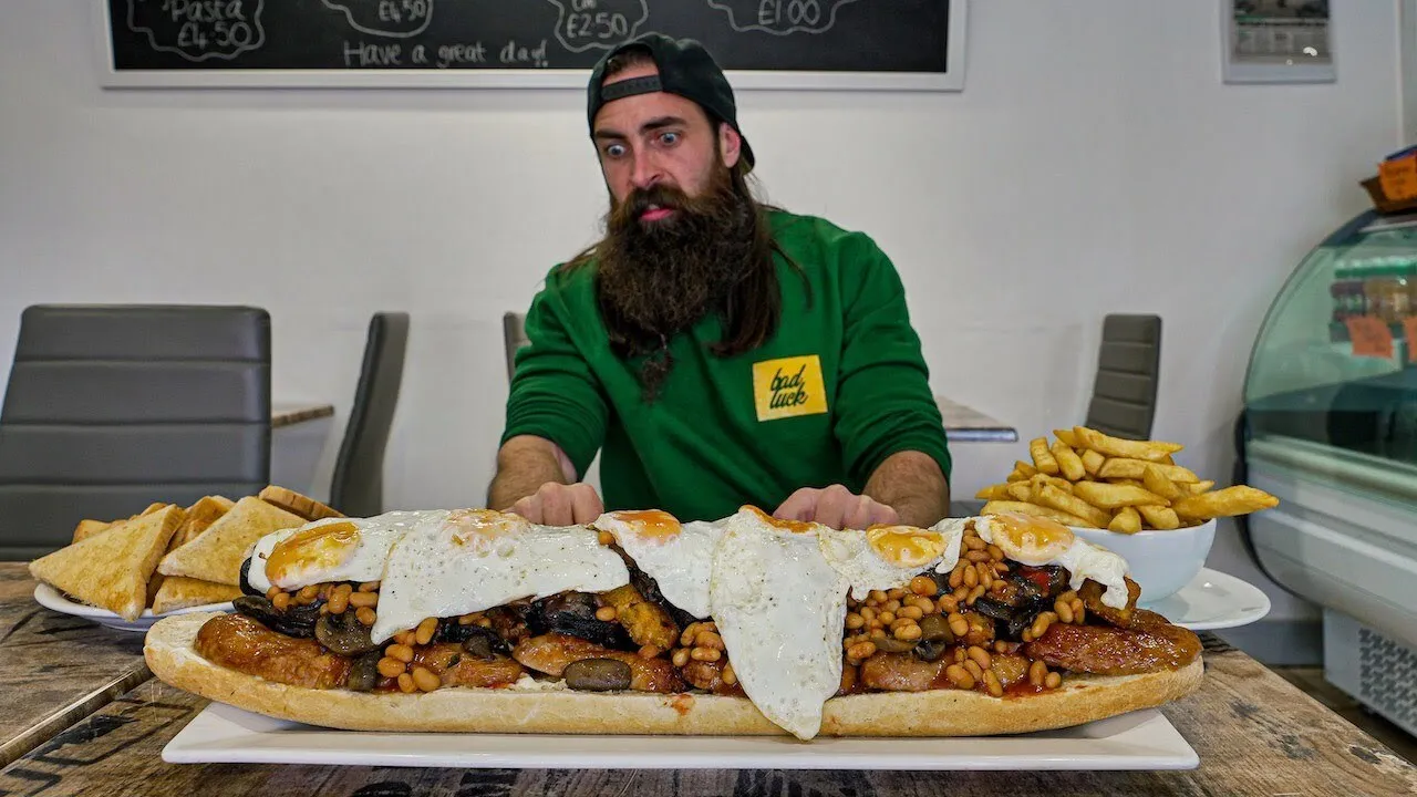 Thumbnail for the Lozza Sandwich Challenge at Connor's Cafe video