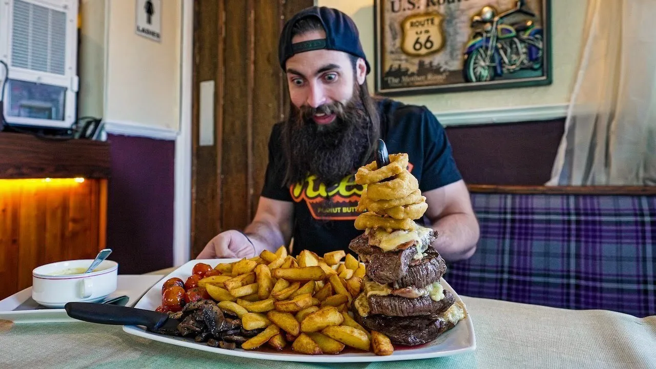 Thumbnail for the Steak Stacker Challenge at The Powys Arms video