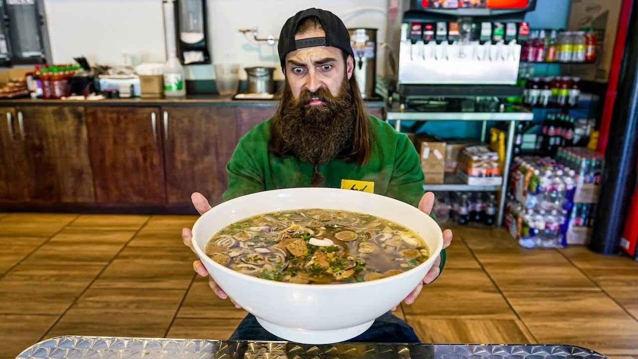 Thumbnail for the E-NOM-OUS Pho Challenge at Nom Nom Noodles video