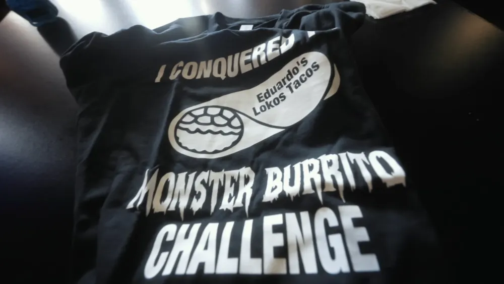 Monster Burrito Challenge at Eduardo's Lokos Tacos