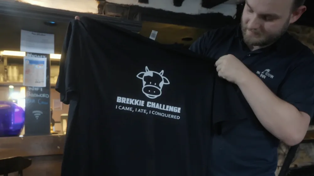 Breakfast Sandwich Challenge at The Blue Cow Inn