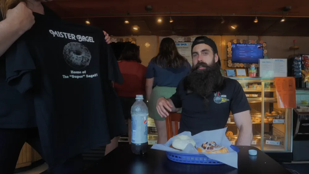 Breakfast Pizza Challenge at Mister Bagel